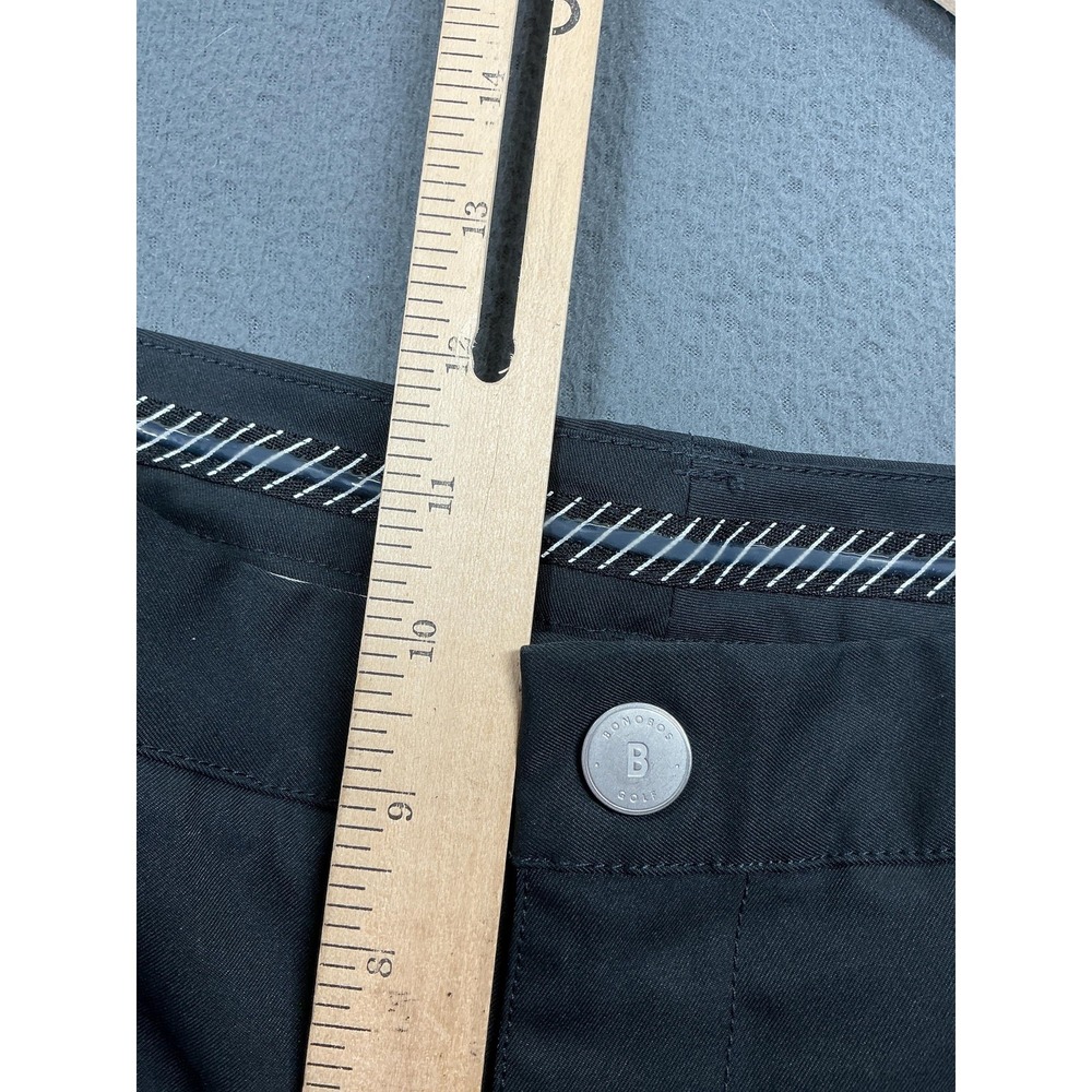 Bonobos Pants Mens 33x29 Black Golf Trousers Slim Straight Polyester Performance - Picture 7 of 11